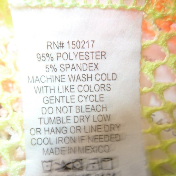 VIBE SWIM COVER nettled TOP, Tie DYE Sz Xl - Picture 6 of 7